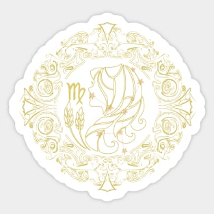 Zodiac Sign Virgo Sticker